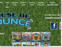 Tablet Screenshot of houseofbounce.com